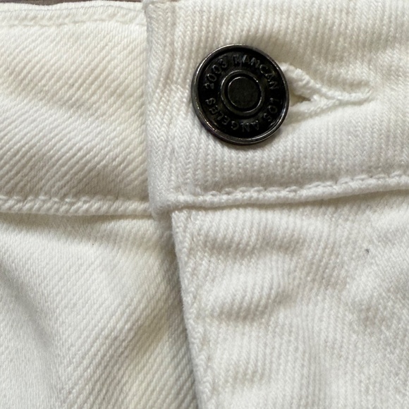 KanCan Women's Everything's Alright High-Rise Mom Shorts, White, Distressed, S - Picture 4 of 12